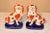 Burnt Orange Pair of 19th C. Staffordshire Spaniels on Bases For Sale - Image 8 of 9