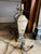1980s Neoclassical Foxed Mirror & Brass Table Lamps - A Pair For Sale - Image 9 of 9