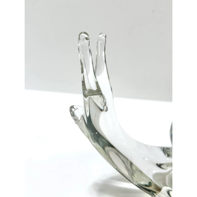 Handblown Glass Snail Sculpture – Murano Mid Century Art Glass For Sale - Image 11 of 12
