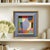 This is a new abstract color-block oil painting exploring colors and shapes. The oil painting is done on a hardboard...