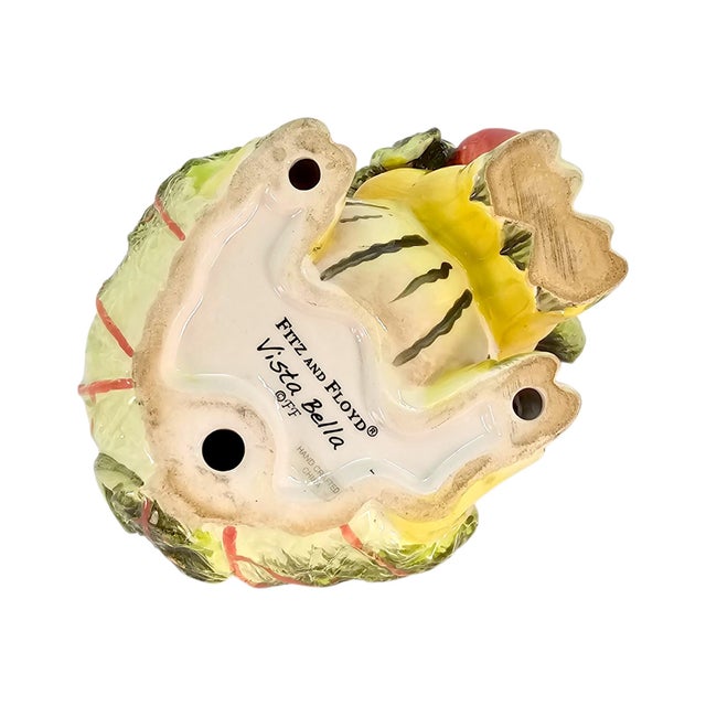 1990s Fitz and Floyd French Market Figural Pig Ceramic Sculpture For Sale - Image 11 of 11