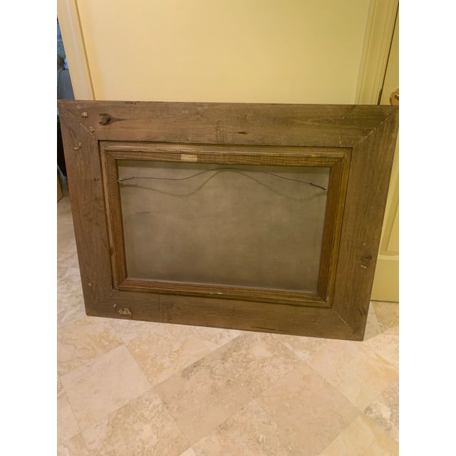 1970s Figurative Aesthetic Movement Style Oil Painting, Framed For Sale In Naples, FL - Image 6 of 8