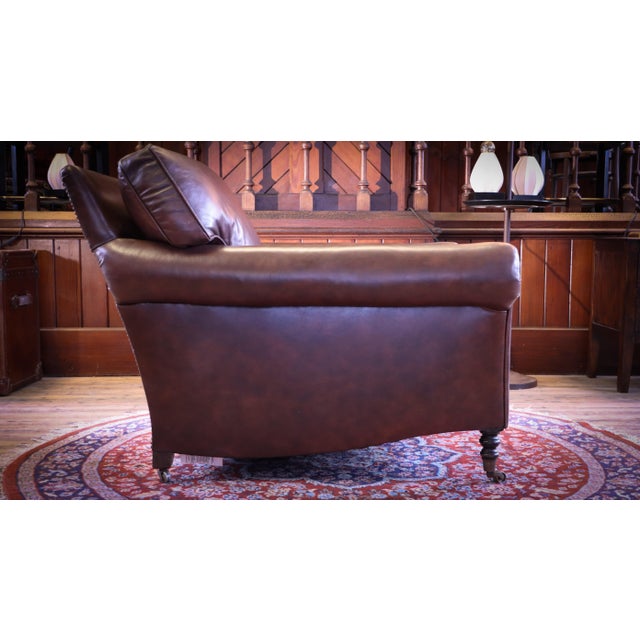 Leather Armchair with Cusion Back from George Smith, 2010s For Sale - Image 15 of 18