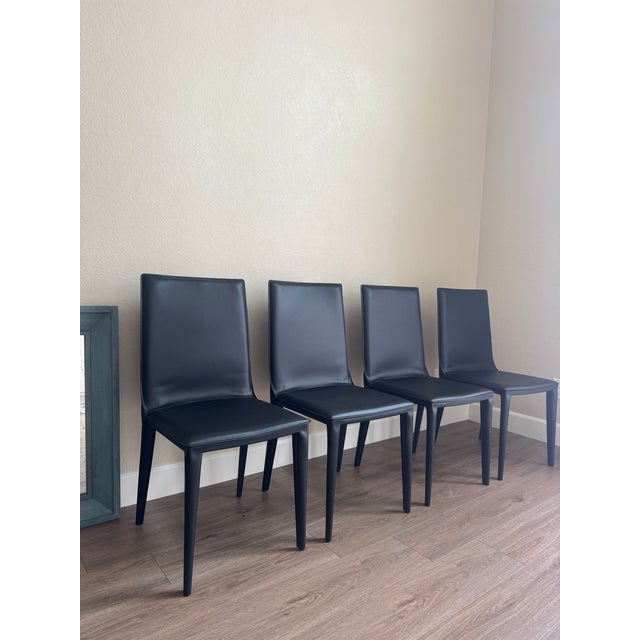 Modern DWR Bottega Side Chairs Black by Fauciglietti and Bianchi For Sale - Image 3 of 11