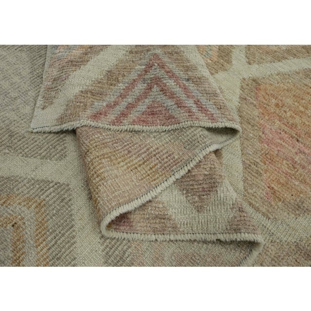 Textile Turkish Kilim Oriental Handmade Flatweave 9'10" x 11'6" #18679 For Sale - Image 7 of 8