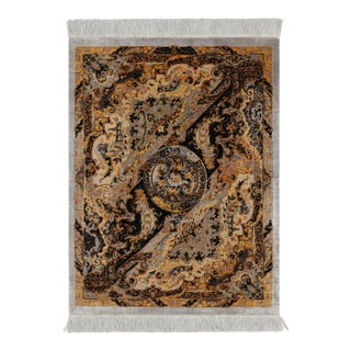 Rug & Kilim’s Modern Rug With Polychromatic Medallion “Love Bird” For Sale