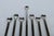 Silver 1990s Postmodern Waterford Polished Silver Cocktail Stirrer Spoons & Cocktail Stirrer Spoon - 7 Pieces For Sale - Image 8 of 11