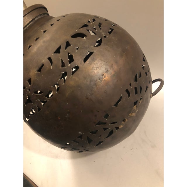 Vintage Copper Southwestern Table Lamp For Sale - Image 4 of 12