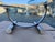 MCM Vintage Post Modern Tubular Steel & Beveled Glass Two Tier Coffee Table For Sale - Image 9 of 12