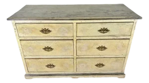 19th C. Gustavian Style Chest of Drawers W/ Brass Hardware