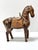 Vintage Carved Wood Horse Sculpture With Brass Inlay For Sale - Image 9 of 10