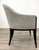 Original retail $1465, stylish Caracole Modern Gray Next Course Arm Chair, chocolate brown wood frame, gray performance...