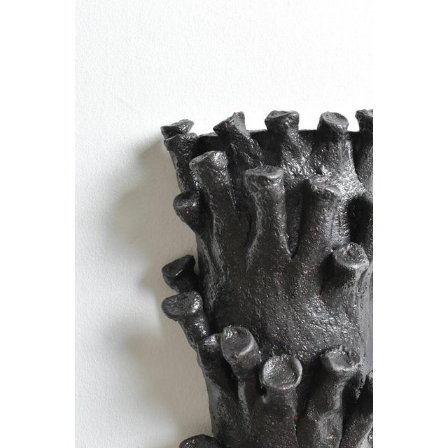 2000 - 2009 Belize Black Mat Wall Sconce Lamp from Barracuda Interiors For Sale - Image 5 of 6