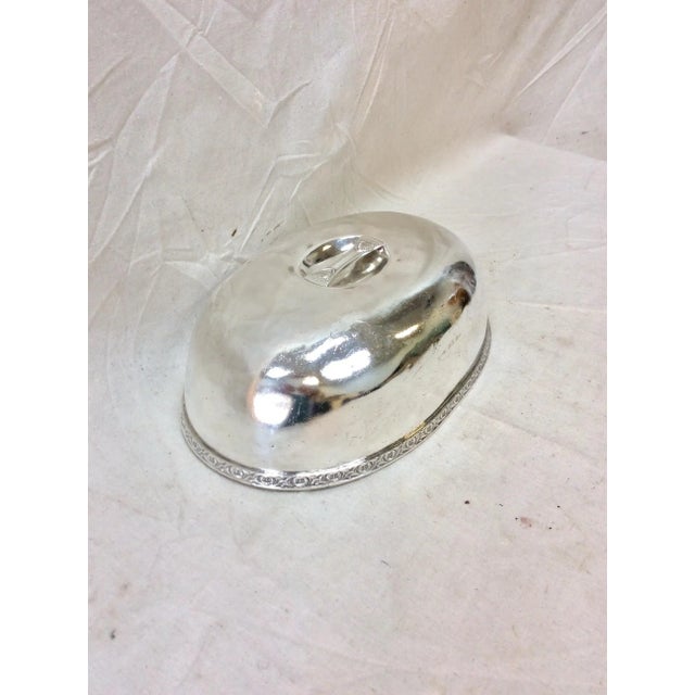 This Early 20th Century Hotel Silver Silverplate Brown Palace Hotel Food Dome was used to cover food items for service...