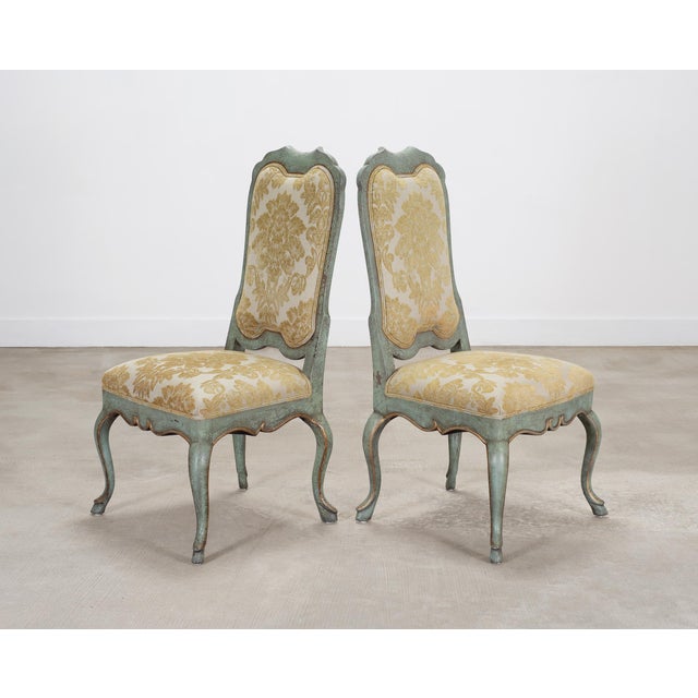 Set of Ten Minton-Spidell Country French Painted Dining Chairs For Sale In Sacramento - Image 6 of 18