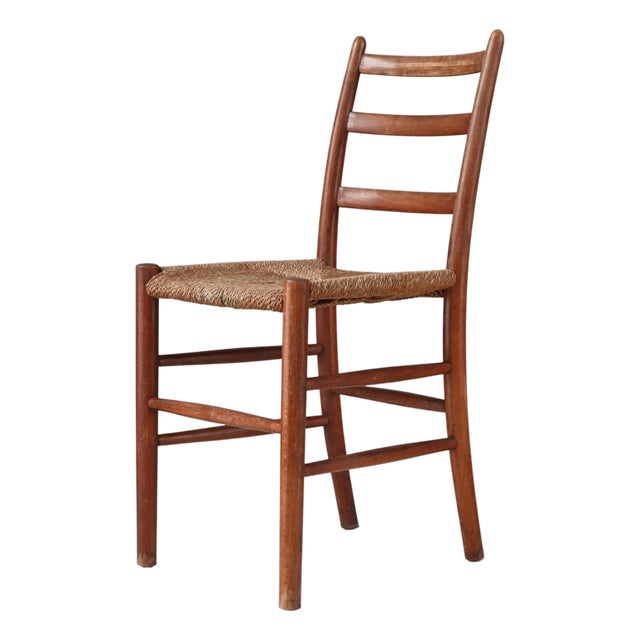 Vintage Funkis Novo Chair in Beech and Seagrass by Arne Jacobsen for Fritz Hansen, 1935 For Sale