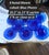 Pretty blue blown glass plates...great for decorative purposes...displayed on a wall or in a cabinet or a pre plate...
