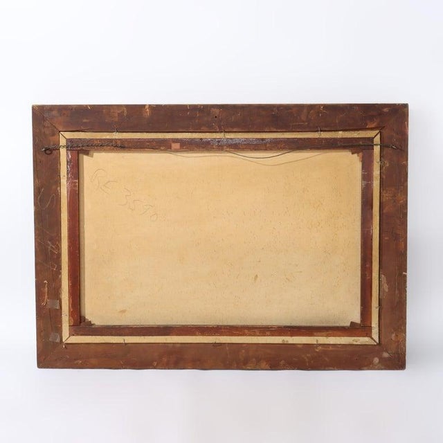 Textile Hudson River School Oil on Canvas Painting, Welsh Highlands, by Maurice C1890 For Sale - Image 7 of 9