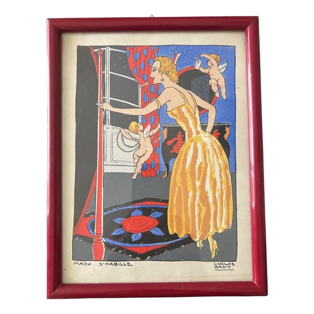 Carlos Bady, Mado Gets Dressed, 1932, Stencil For Sale