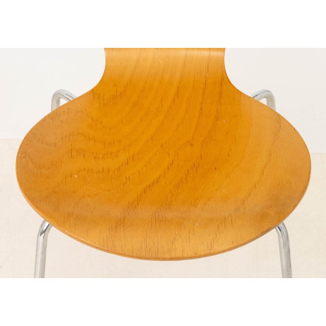 Arne Jacobsen Arne Jacobsen X Fritz Hansen Series 7 Side Chairs, 3 For Sale - Image 4 of 6