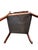 Antique Victorian Carved Wood Armchair With Striped Silk Upholstery For Sale - Image 10 of 10