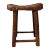 Curved Top Elm Stool For Sale