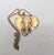 Gold Vintage 1970s Signed Napier Goldtone Elephant Head Pendant Necklace For Sale - Image 8 of 8