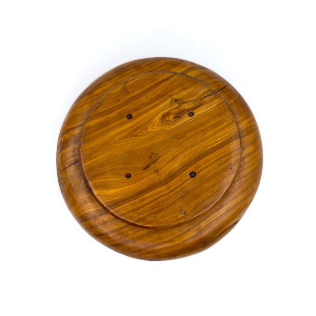 Hand-Carved 10.25" Olive Wood Live Edge Bowl – Handcrafted in Peru For Sale In New York - Image 6 of 11