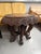 Indian Carved Hardwood Revolving Table, in Good conditions. Designed before 1890