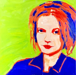 Modern Portraiture Pop Art Portrait (Original Oil on Canvas)