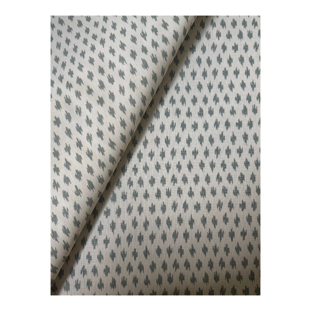 3 1/2 Yards Penny Morrison Anni Linen Fabric in Duck For Sale