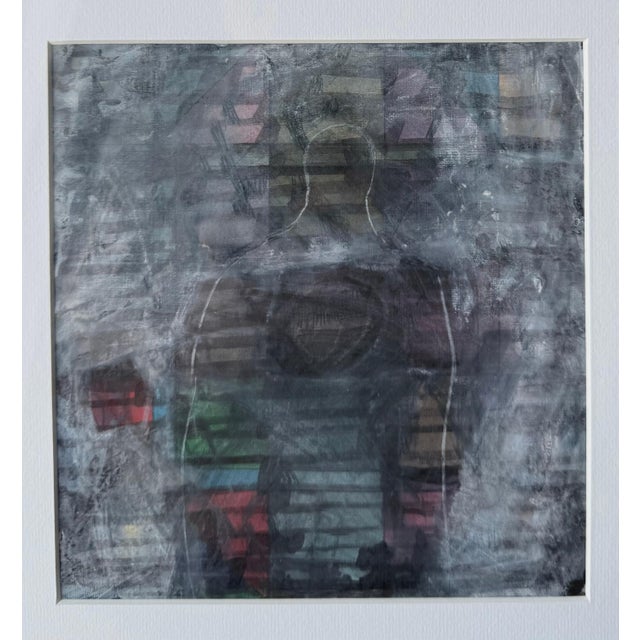 Paint John Hultberg, Bay Area Figurative Abstract Gouache Painting "Video Tower" John Hultberg, 1991 For Sale - Image 7 of 11