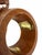 Vintage mid century carved zigzag pattern wooden napkin rings. Each measures 1” w x 2” diameter.