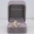 Modern 1.2Ct Lab Grown Diamond Moon Ring With Diamond Accents in Solid 14k Gold, Size 6.75 For Sale - Image 3 of 10