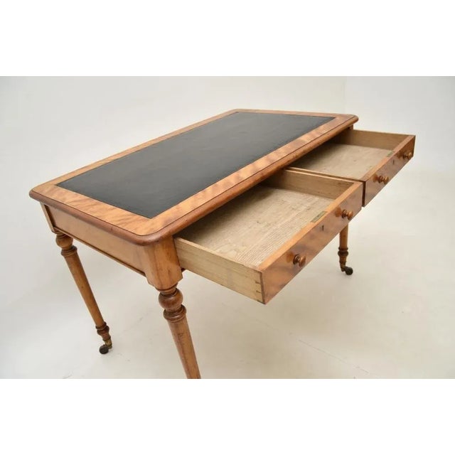 Victorian Satinwood Writing Desk, 1840s For Sale - Image 9 of 10