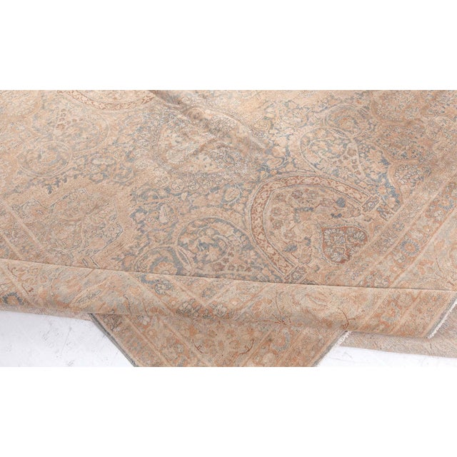 Persian Khorassan Hand Knotted Wool Carpet For Sale In New York - Image 6 of 8