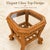 Not Yet Made - Made To Order Handmade Wooden Side Table With Glass Top, Carved Wood End Table, Luxury Bedside Table, Vintage Accent Table, Solid Wood Nightstand Decor For Sale - Image 5 of 13
