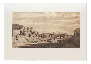 1959 After Jean-Auguste-Dominique Ingres "Rome 1818", Vintage Hungarian Monochrome Print