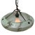 Metal Art Deco Pendant Lamp in Brass and Green Glass, France, 1920s For Sale - Image 7 of 8