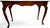Late 20th Century Queen Anne Style Carved Shell Inlaid Banded Mahogany Console Sofa Table With Pad Feet For Sale - Image 14 of 18