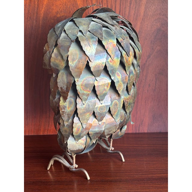 1960s Brutalist Metal 1960’s Owl For Sale - Image 5 of 9