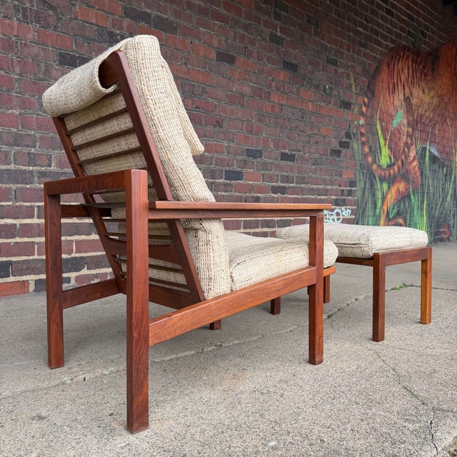 American American Studio With Adjustable Recliner With Ottoman by Arden Riddle For Sale - Image 3 of 12