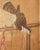 Wood Japanese Edo Two Panel Screen Birds of Prey Hawks For Sale - Image 7 of 12