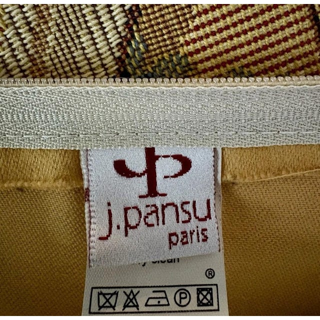 Vintage French Neoclassical Aubusson Jacquard Tapestry Pillows- A Pair For Sale - Image 15 of 16