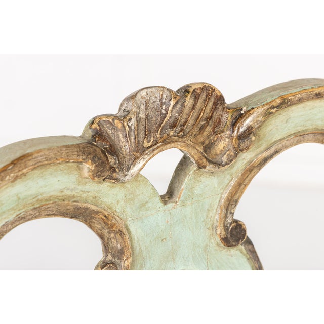 Wood Antique Italian Painted Chairs, 1700s, Set of 10 For Sale - Image 7 of 13