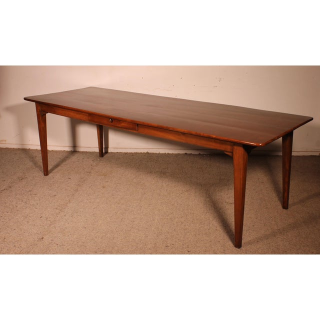 19th Century Cherry Wood Refectory Table For Sale - Image 12 of 12