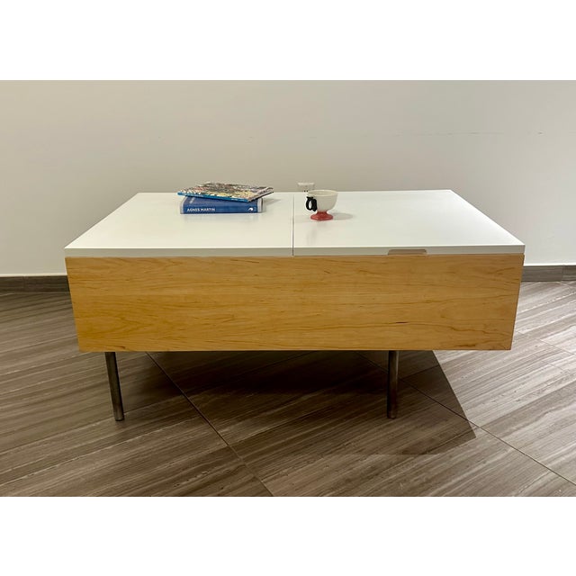 Mid-Century Modern 1950s George Nelson for Herman Miller Birch Storage Coffee Table Mid Century Modern For Sale - Image 3 of 10