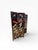 Decorative four-panel room divider featuring hand-applied lacquer and intricate mother-of-pearl inlay depicting cranes,...