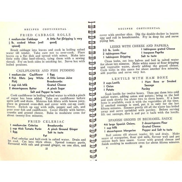 "Recipes Continental" 1949 Michaelis-Jena, Ruth [Collected By] For Sale - Image 10 of 10
