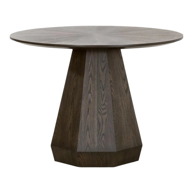 Coulter Round Brown Ash Dining Table For Sale
